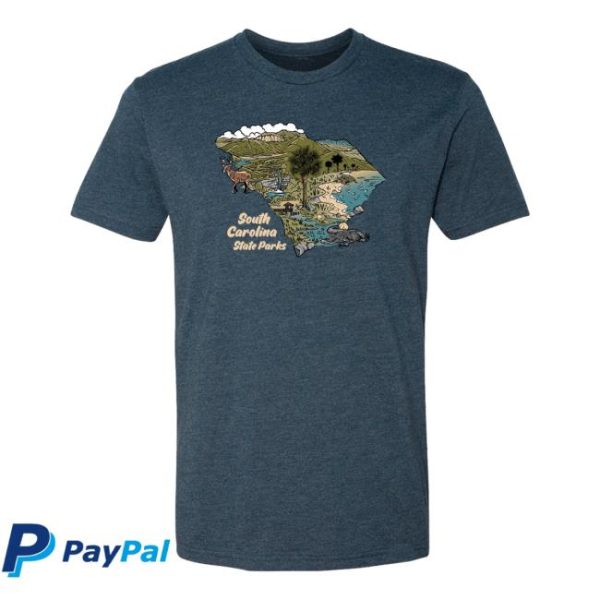 Wild Tribute Store Merch South Carolina State Parks Sketch T-Shirt