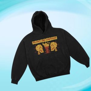Balancedcomp Store Merch Skullfruit Black Hoodie