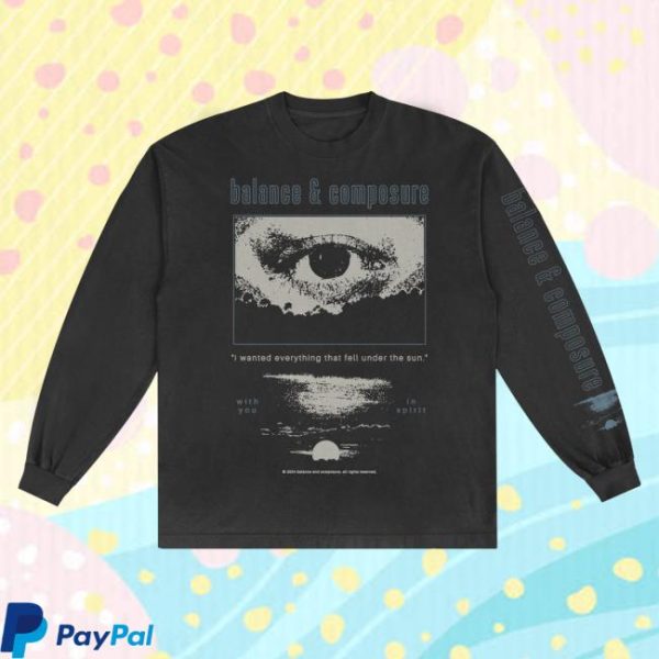 Balancedcomp Store Merch Eye Black Long Sleeve