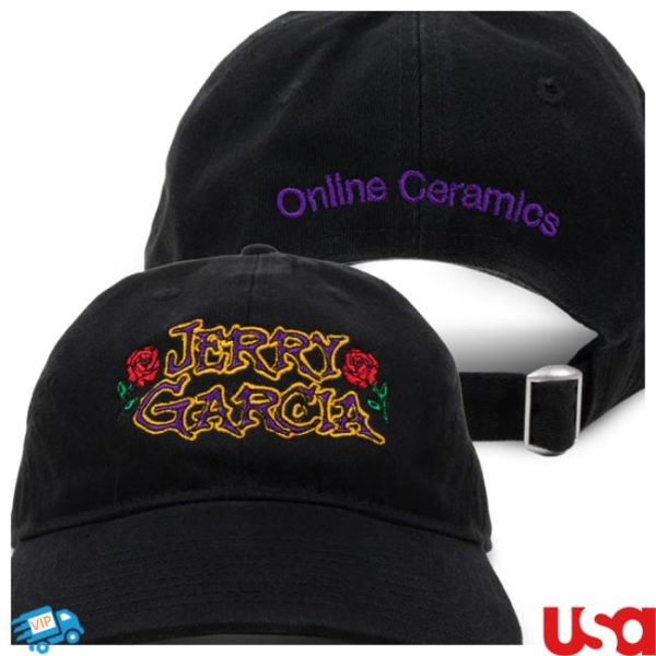 Online Ceramics Store Merch Jerry Garcia Run For The Roses Black Hat