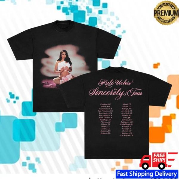 Kali Uchis Merch Store Shop Sincerely Tour Date Back Tee Black