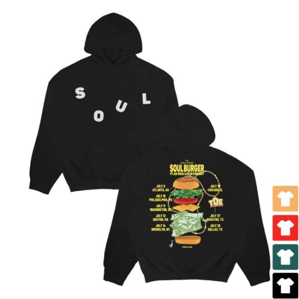 Txdxe Top Dawg Entertainment Merch Store Shop Soul Burger Tour Hoodie