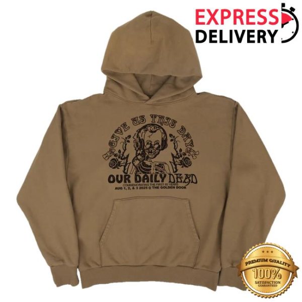 Online Ceramics Merch Store Shop Daily Dead Brown Hoodie