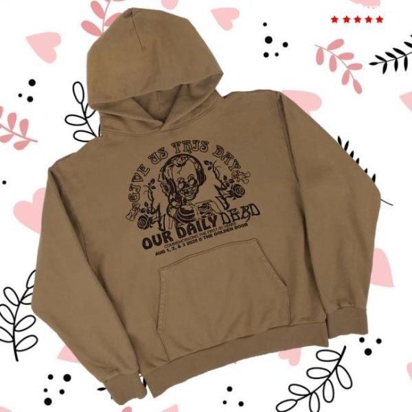 Online Ceramics Merch Store Shop Daily Dead Brown Hoodie