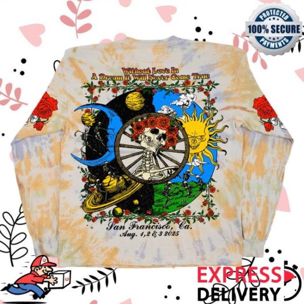 Online Ceramics Merch Store Shop Grateful For 60 Years Tie Dye Long Sleeve