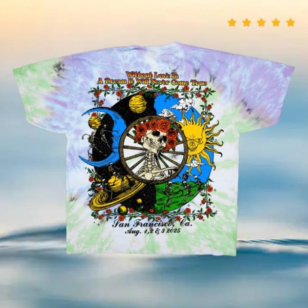 Online Ceramics Merch Store Shop Grateful For 60 Years Tie Dye Tee