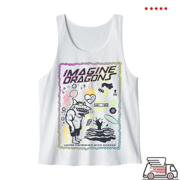Imagine Dragons Music Store Merch Sharks Beach Tank