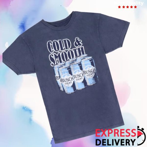 Shopbeergear Store Merch Busch Light Cold & Smooth T-Shirt