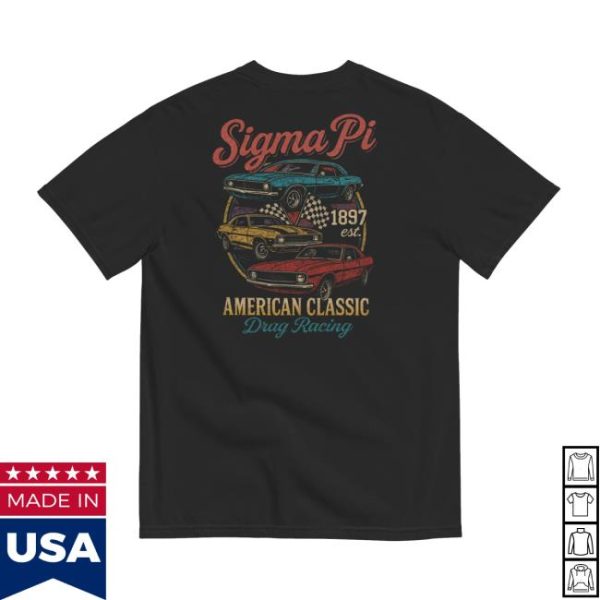 The Sigma Pi Store Merch Shop Sigma Pi Vintage Cars T-Shirt