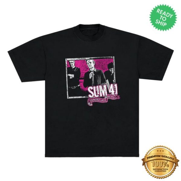Sum41 Merch Store Shop Underclass Hero Anniversary Tracklist Tee
