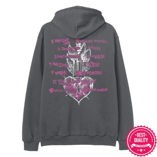 Sum41 Merch Store Shop Underclass Hero Anniversary Tracklist Zip Hoodie