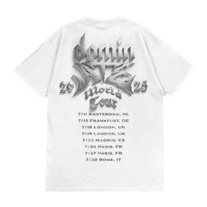 Stray Kids Store Merch Dominate Tour White T-Shirt