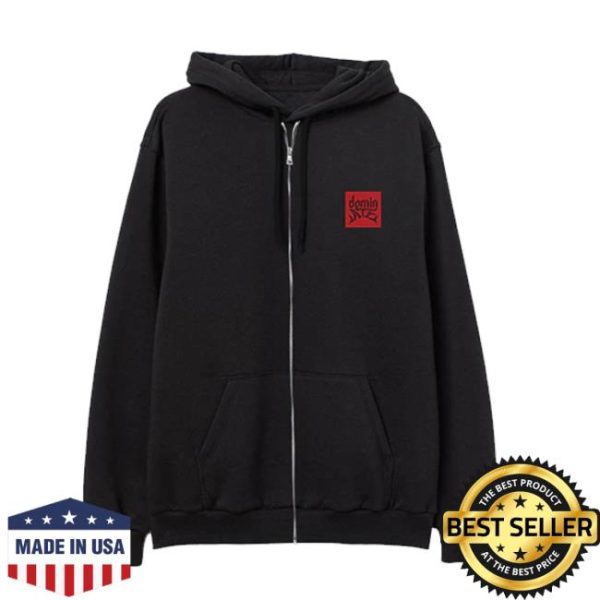 Stray Kids Store Merch Dominate Tour Black Zip-Up Hoodie