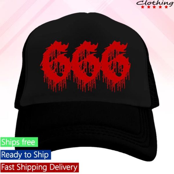 Blackcraftcult Store Merch Dripping 666 Trucker Hat