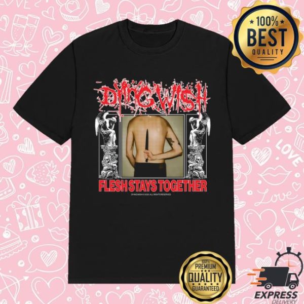 Dying Wish Merch Store Shop Knife Black Tee – La Apparel