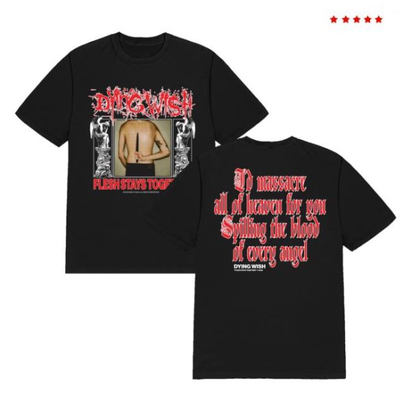 Dying Wish Merch Store Shop Knife Black Tee – La Apparel