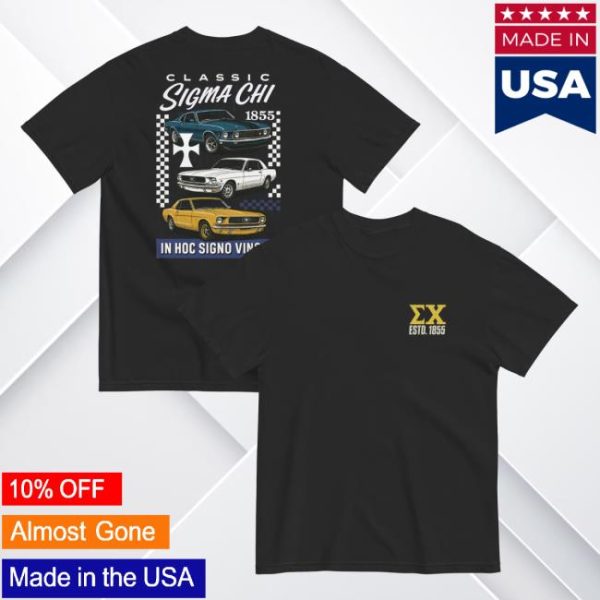 Sigma Chi Store Merch Sigma Chi Vintage Cars T-Shirt