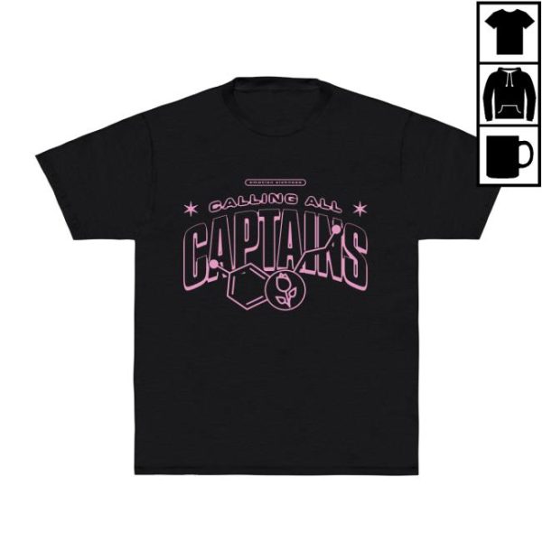 Armada Merch Store Shop Calling All Captains Arch Pink T-Shirt