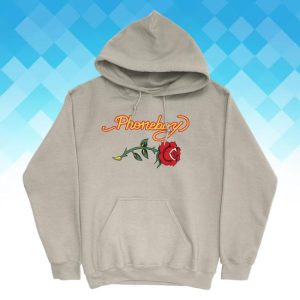 Phoneboy Merch Store Shop Flower Pullover Hoodie Sand