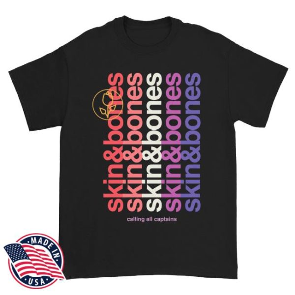 Armada Merch Store Shop Calling All Captains Skin And Bones T-Shirt