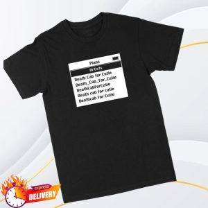 Deathcabforcutie Store Merch Dcfc Screen Black T-Shirt