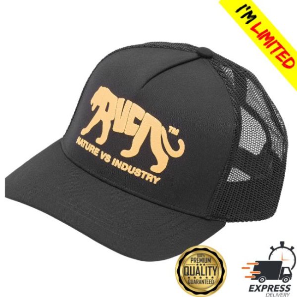 Rvca Store Merch Big Cat Curved Trucker
