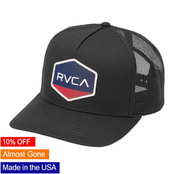 Rvca Store Merch Commonwealth Curved Trucker