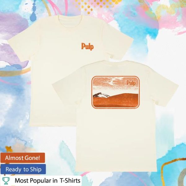 Pulp Official Merch Store Shop Pulp Postcard Ecru T-Shirt