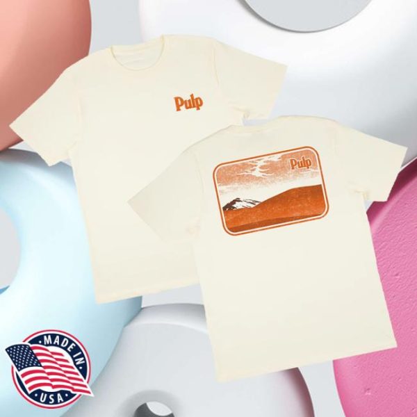 Pulp Official Merch Store Shop Pulp Postcard Ecru T-Shirt