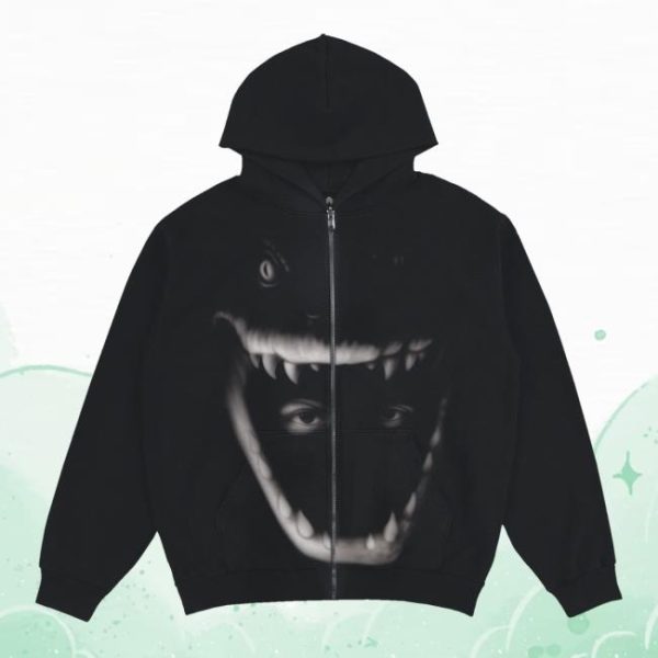 Yeat Official Merch Store Shop Dangerous Summer Jaws Zip Hoodie