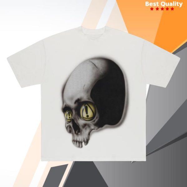 Yeat Official Merch Store Shop Dangerous Summer Skull Tee Vintage White