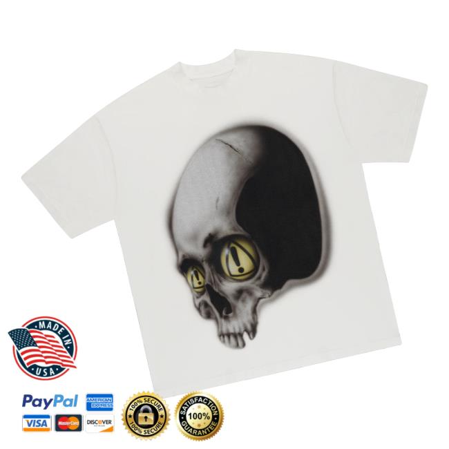 kenny Yeat Official Merch Store Shop Dangerous Summer Skull Tee Vintage Whitea