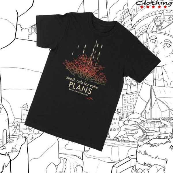 Death Cab For Cutie Merch Plans 20Th Anniversary T-Shirt