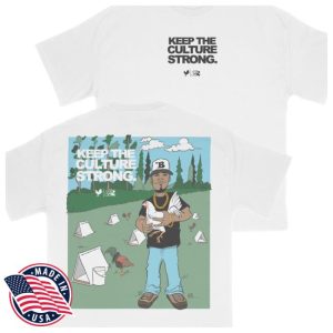 Budzandbaddiez Store Merch Keep The Culture Strong White Tee