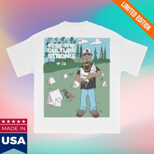 Budzandbaddiez Store Merch Keep The Culture Strong White Tee
