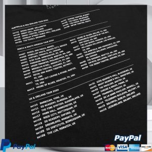 Kt8 Merch Store Merch Shop Signed – Peter Hook & The Light – 2024 Tour Black Tee