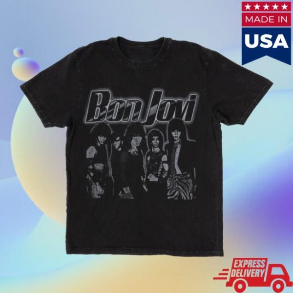 Bon Jovi Store Merch Shop Bon Jovi Distressed T-Shirt