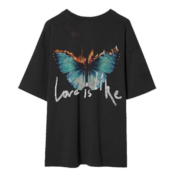 Maroon5 Shop Store Merch Love Is Like Flaming Butterfly Tee