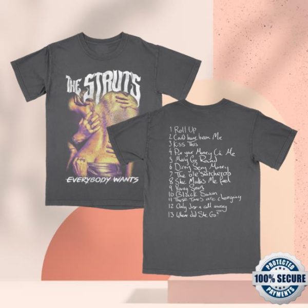 The Struts Merch Store Shop Everybody Wants Cover Tee