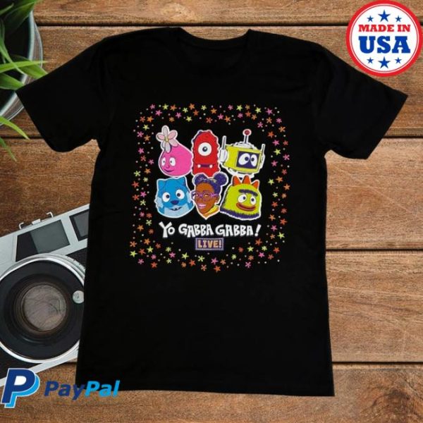 Yo Gabba Gabba Merch Store Shop Yo Gabba Gabba Live 2025 Official Toddler Tour Tee