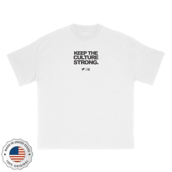 Budzandbaddiez Merch Store Shop Keep The Culture Strong White Tee