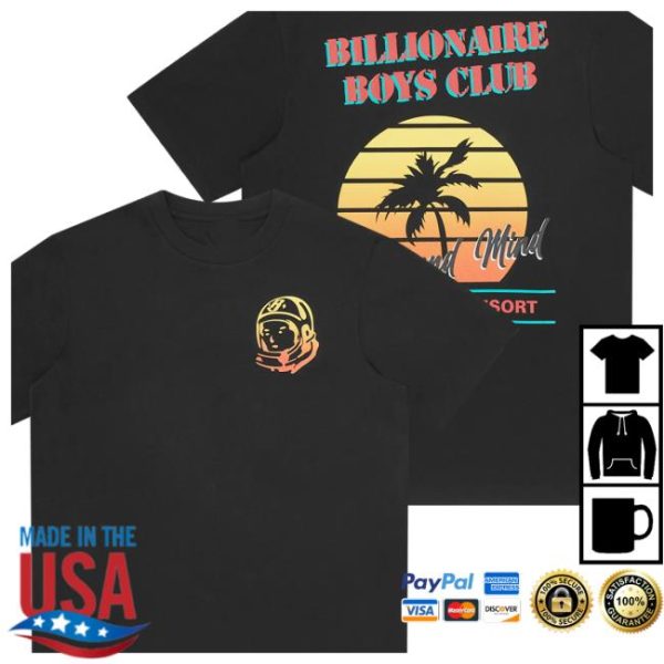 Billionaire Boys Club Store Merch Resort Club Black T-Shirt