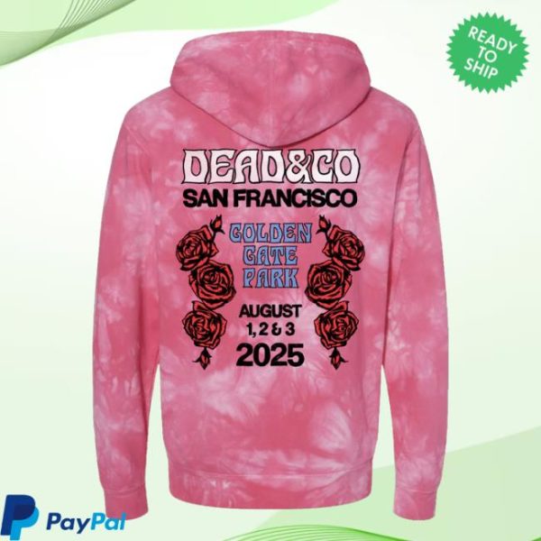 Deadandco Merch Store Shop Dead and Company Golden Gate Park Tie Dye Hoodie