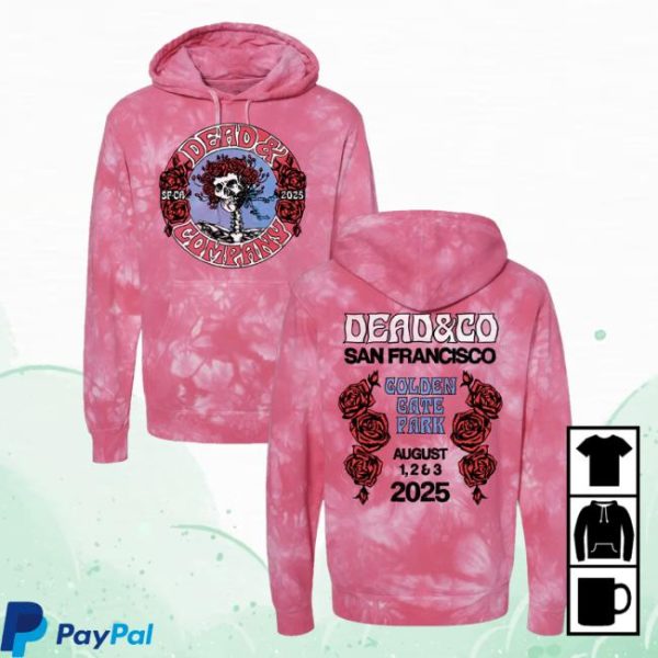 Deadandco Merch Store Shop Dead and Company Golden Gate Park Tie Dye Hoodie