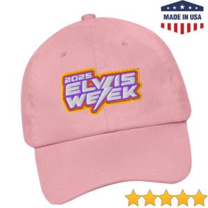 Shopelvis Store Merch Elvis Week 2025 Embroidered Dad Hat