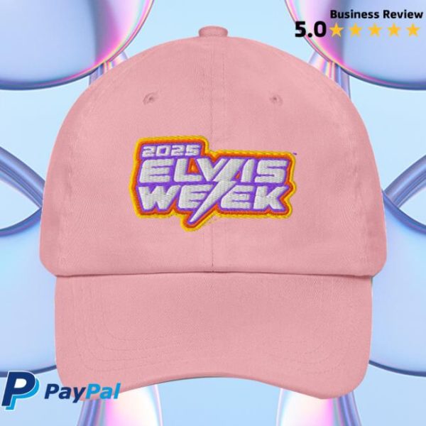 Shopelvis Store Merch Elvis Week 2025 Embroidered Dad Hat