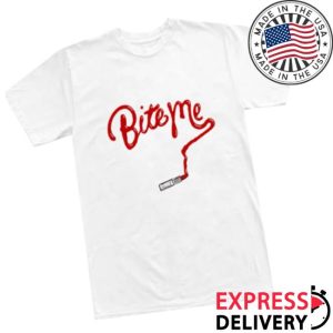Renee Rapp Store Merch Bite Me Lipstick Tee