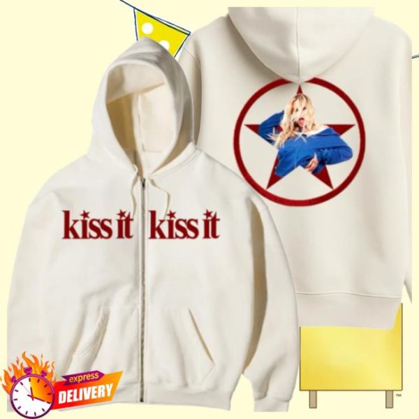 Renee Rapp Store Merch Kiss It Zip Hoodie