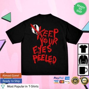 Queens Of The Stone Age Store Merch Keep Your Eyes Peeled Black T-Shirt