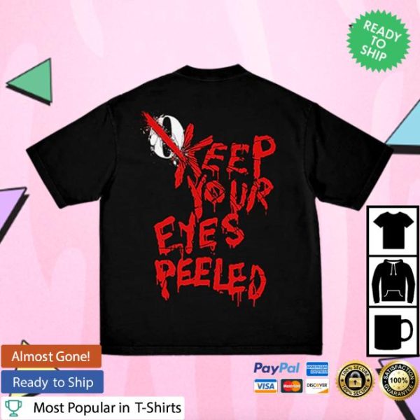 Queens Of The Stone Age Store Merch Keep Your Eyes Peeled Black T-Shirt